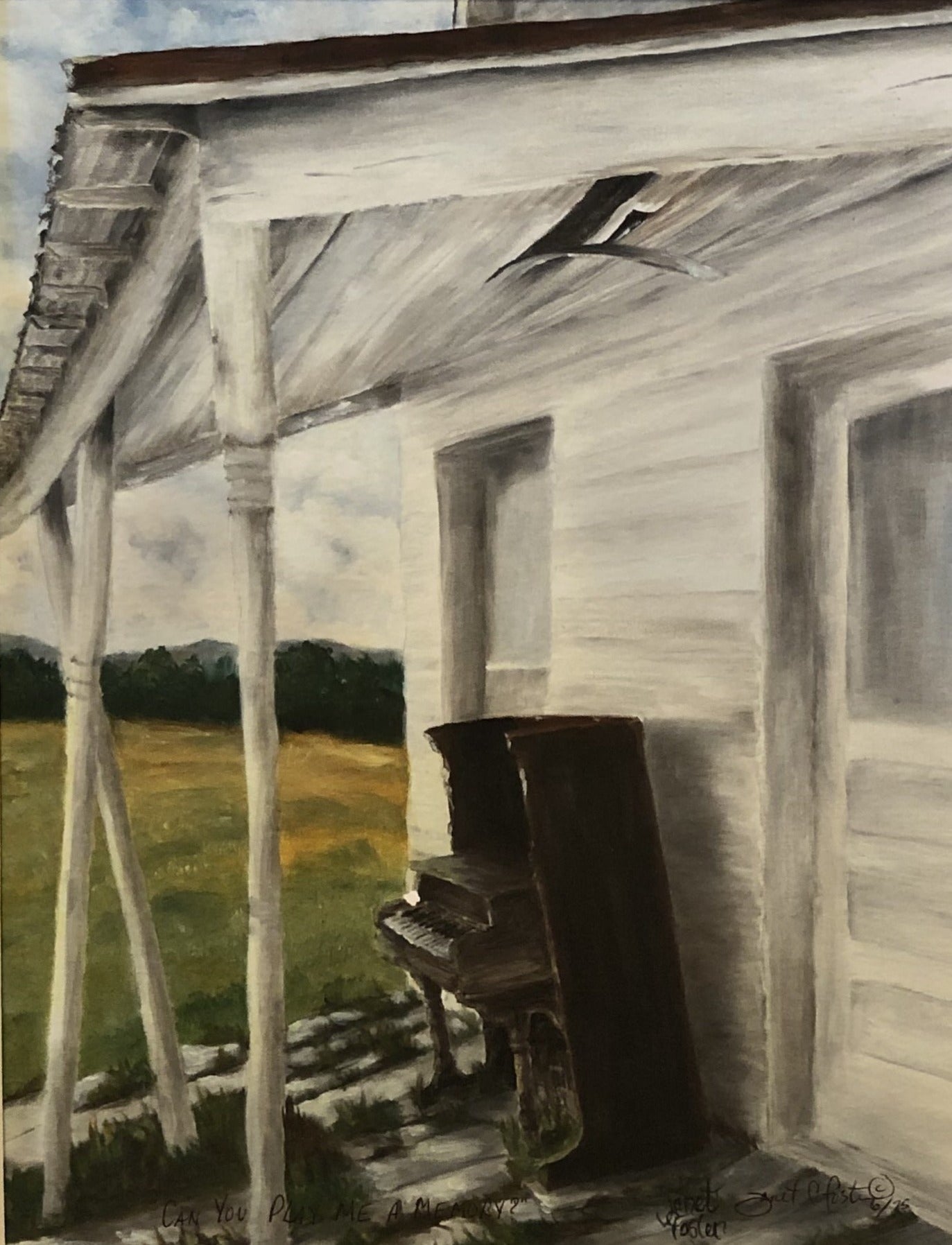 "ABANDONED PIANO" print or notecard (PR02)