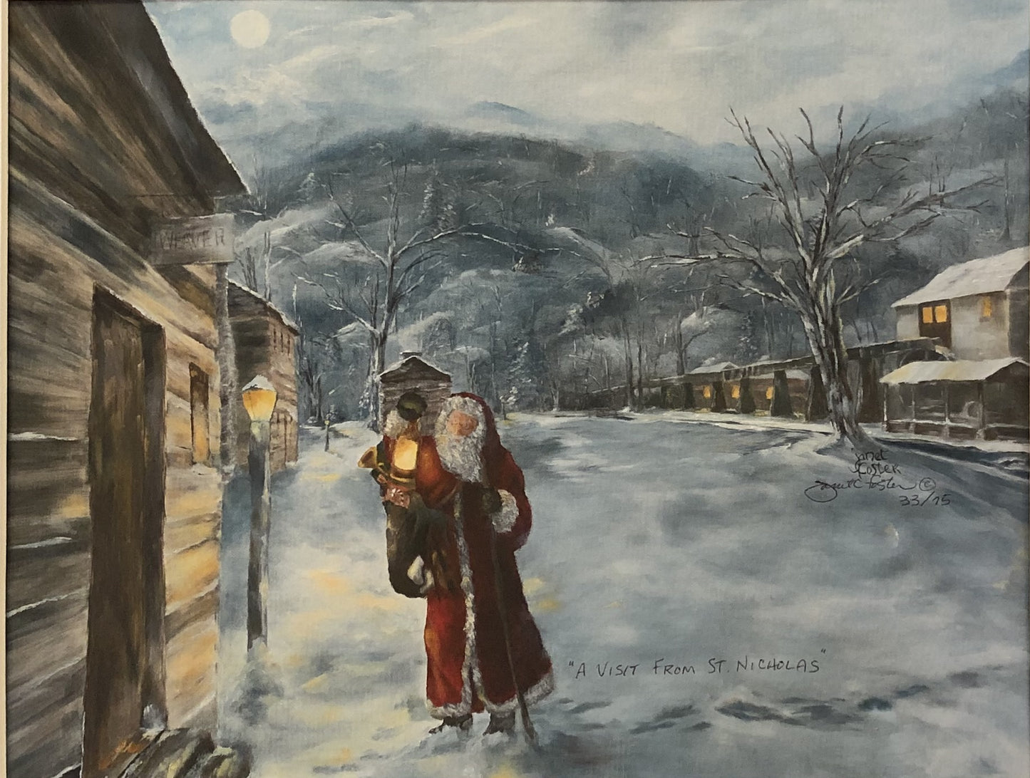"A VISIT FROM ST. NICHOLAS" print or notecard (PR01)