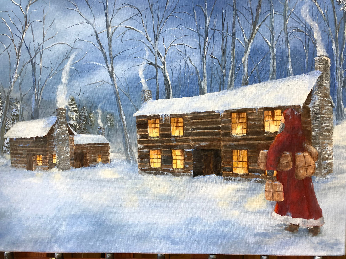 "ST. NICHOLAS AT THE GRANNY WHITE HOUSE" print or notecard (PR32)