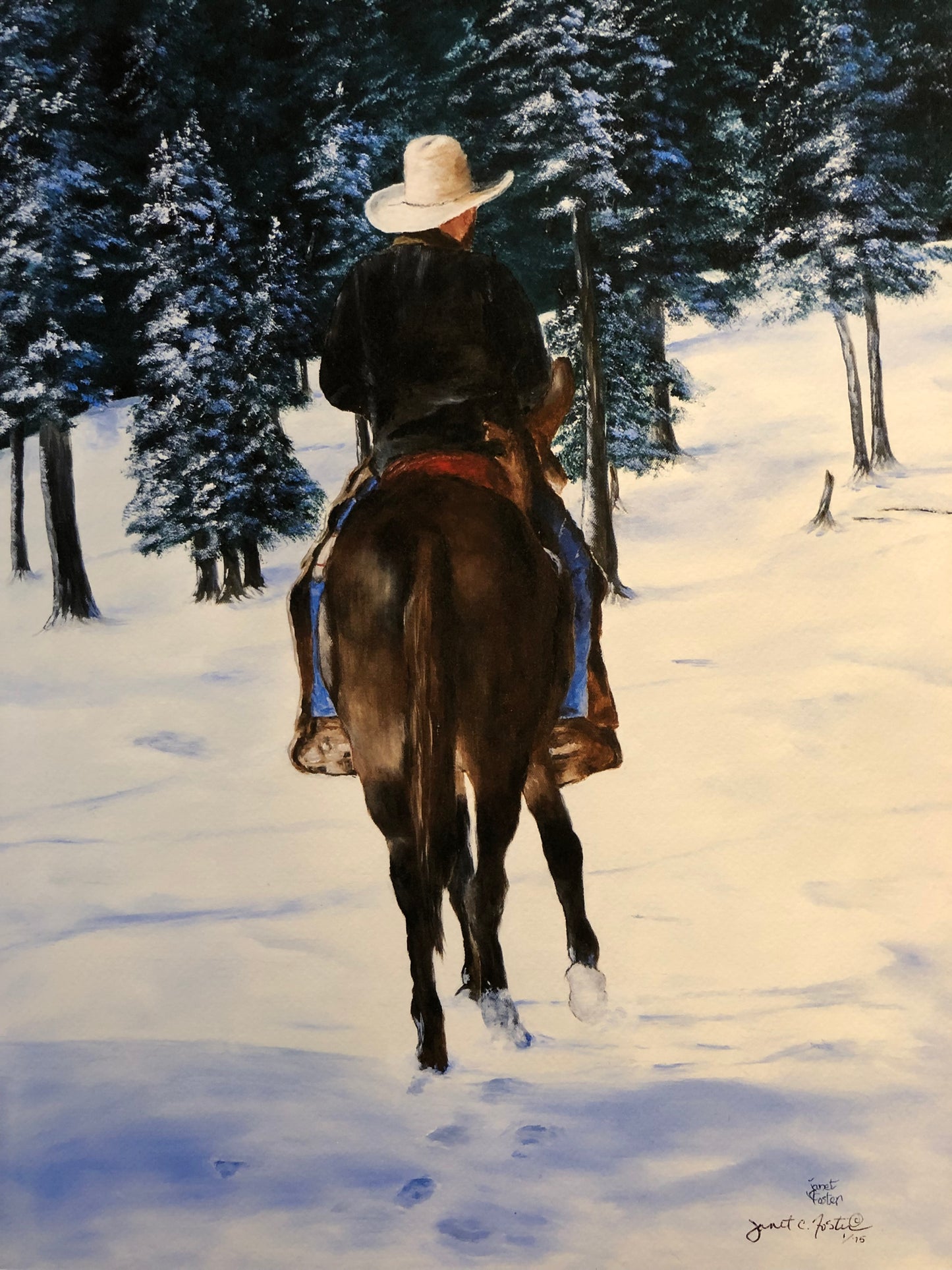 "FOLLOWING THE TRAIL" print or notecard (PR16)