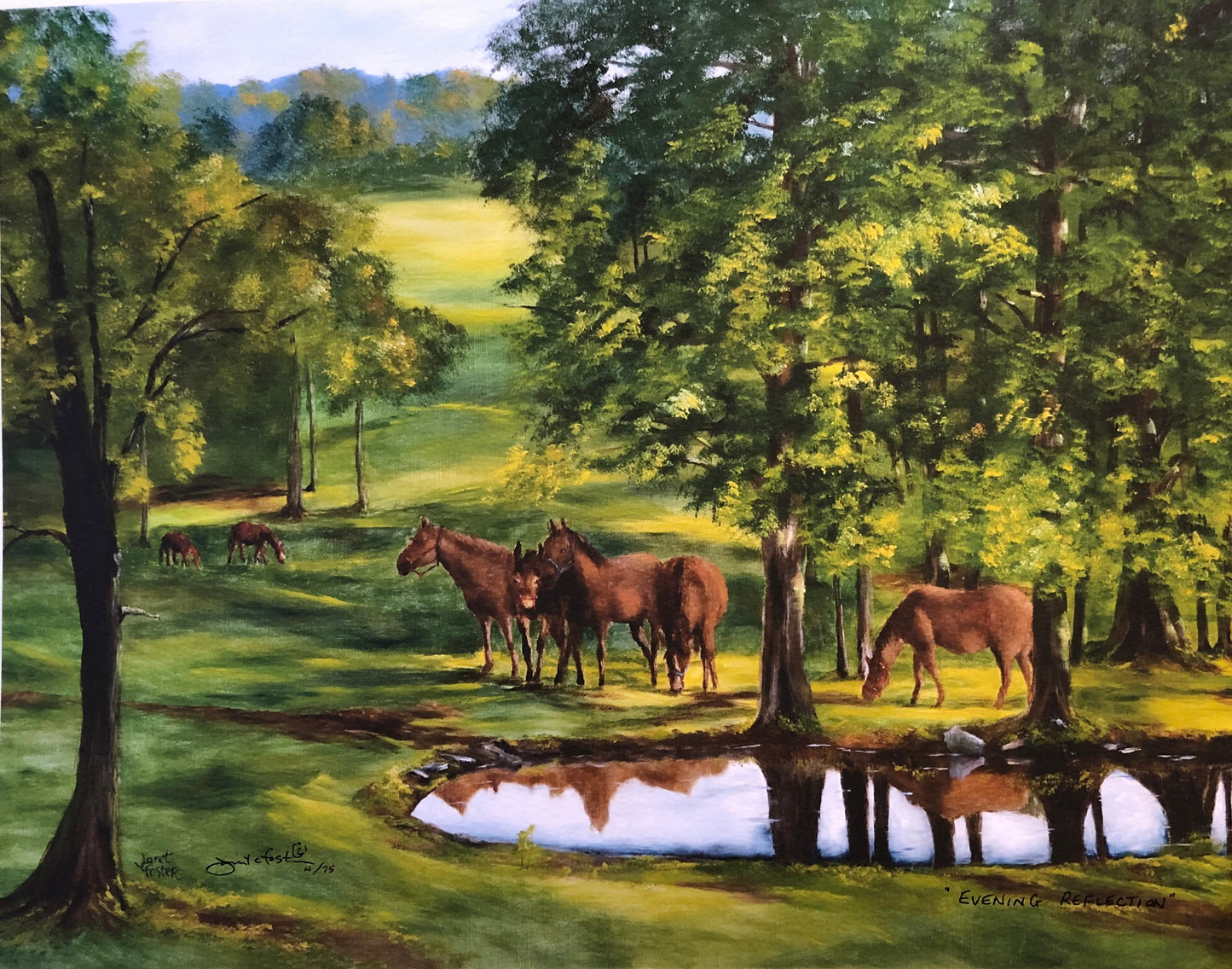 "EVENING REFLECTION" print or notecard (PR11)