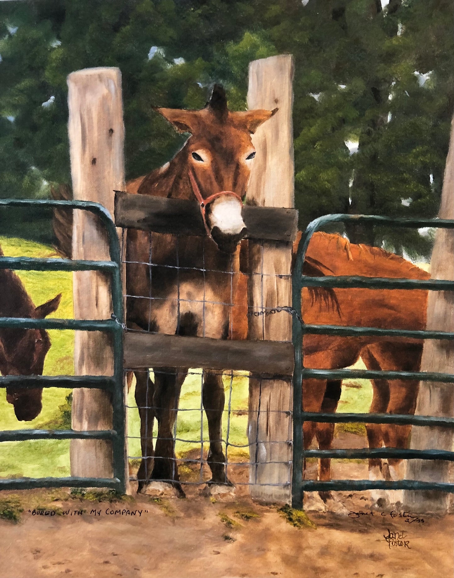 "BORED WITH MY COMPANY" print or notecard (PR04)