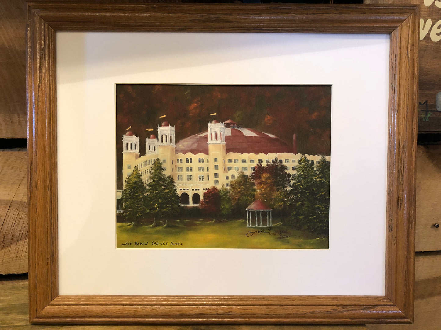 "WEST BADEN SPRINGS HOTEL, WEST BADEN, IN" print or notecard (PR44)
