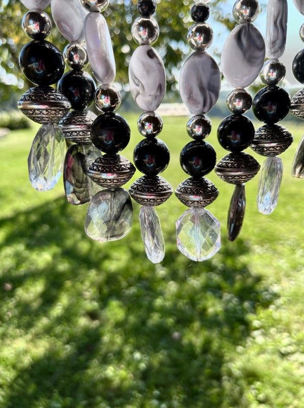 BLACK & SILVER SUNCATCHER (SB01) SOLD