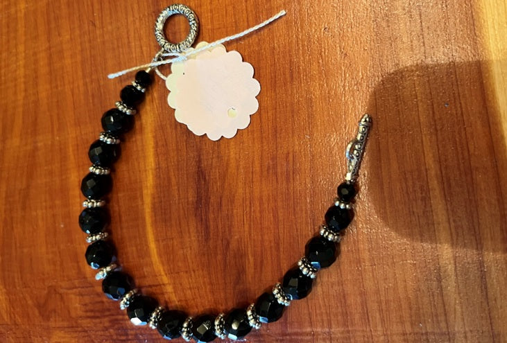 BLACK FIRE-POLISH BRACELET JE119