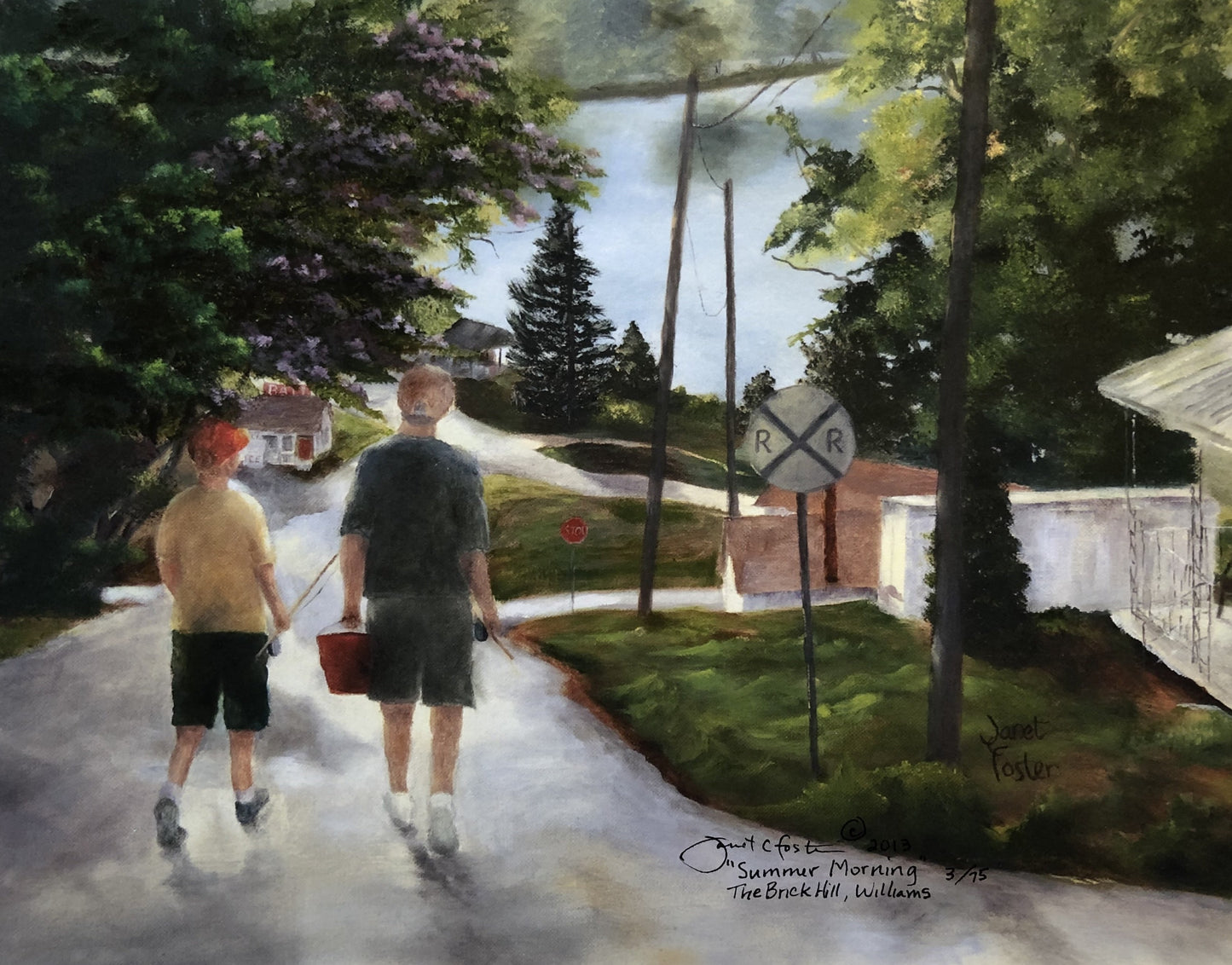 "SATURDAY MORNING ON THE BRICK HILL" print or notecard (PR30)