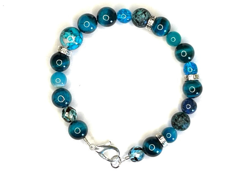 TEAL BLUE BRACELET (JE105)**SOLD!