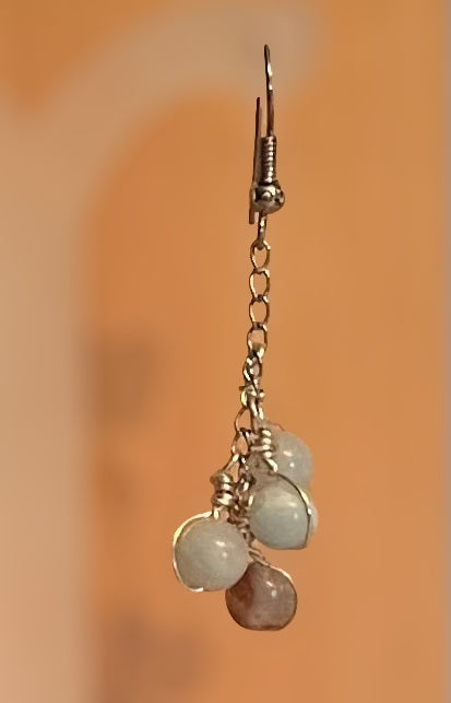 AQUA JASPER EARRINGS  (JE554)