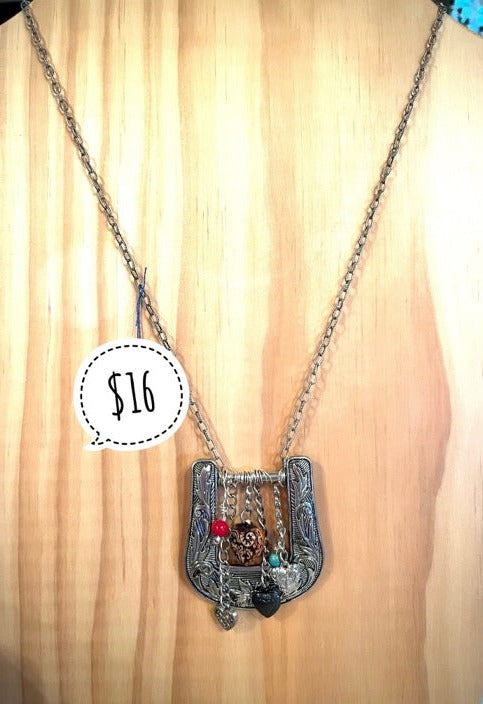 HEARTFELT BELT BUCKLE NECKLACE (JE53)**SOLD!