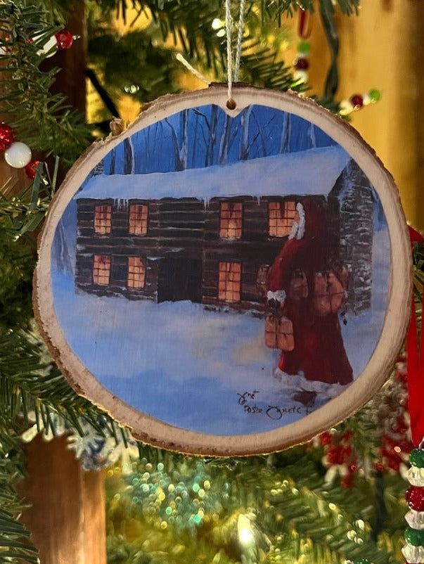 "ST. NICHOLAS AT THE GRANNY WHITE HOUSE" Christmas ornament   (OR05)