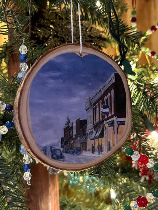 "TWILIGHT ON MAPLE STREET" ORNAMENT